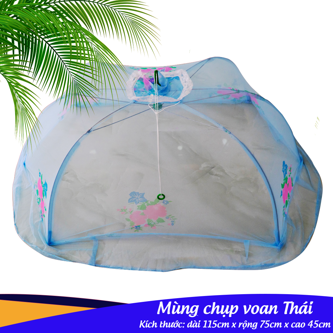Mùng chụp cho bé kachoobaby vải thái - 75x115cm