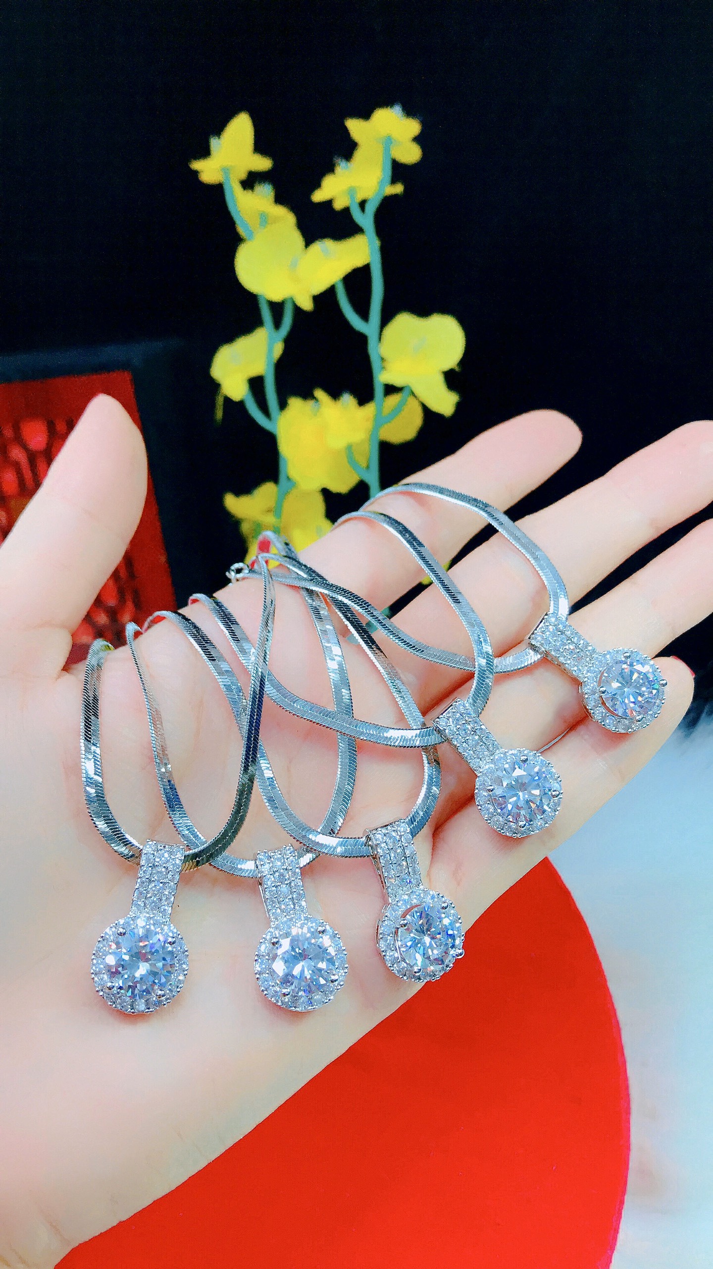 Dây Chuyền Nữ Bạch Kim Thiết Kế Hàn Quốc - Givishop - D170559 - - day chuyen cap dep , cac mau day chuyen dep , nhung soi day chuyen dep , day chuyen trang suc dep , mat day chuyen