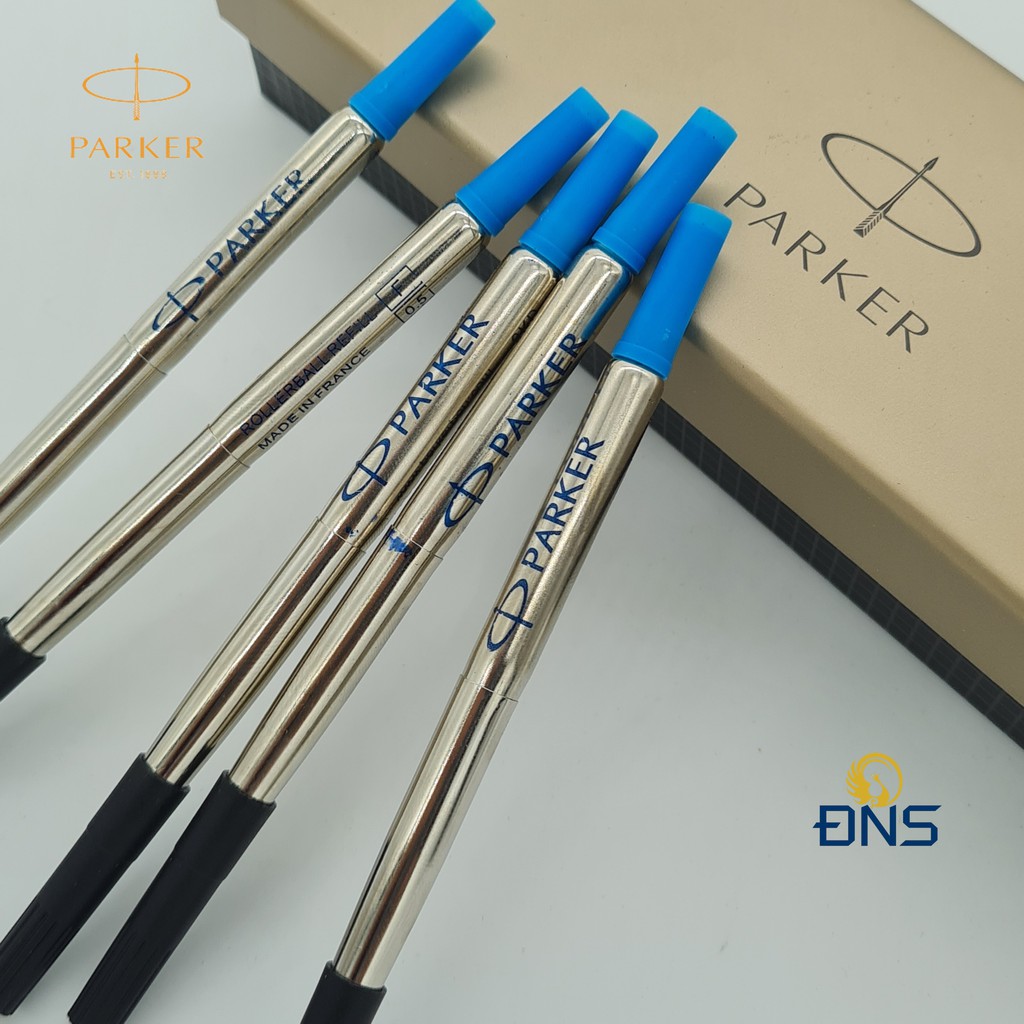 Combo 5 ruột ngòi bút ký dạ bi, ruột ngòi bút ký cao cấp parker - xanh/đen 0.7mm