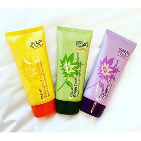 Kem chống nắng cellio waterproof whitening sun cream spf50 pa+++ - pn