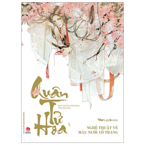 Fahasa - quân tử hoa - nghệ thuật vẽ màu nước cổ trang
