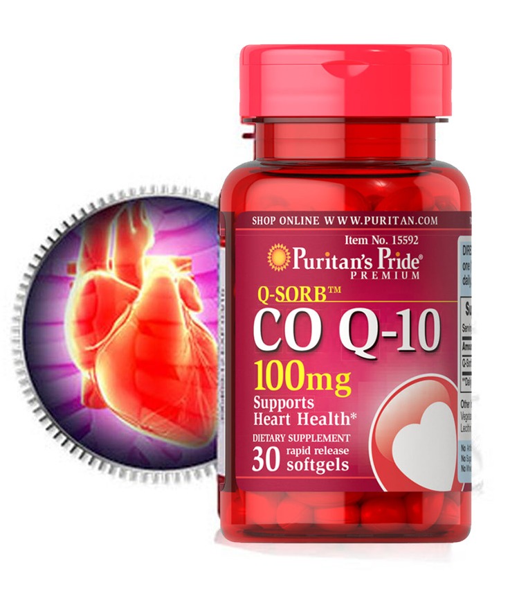 Viên uống hỗ trợ tim mạch Puritan's Pride Q-Sorb Co Q-10 100mg 60 viên