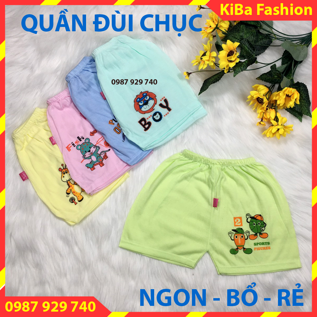  [SIÊU RẺ]  Set 20 Quần đùi RẺ mềm mỏng nhanh khô cho bé từ 3-12kg- QĐ - TK0230 (Hình in màu sắc thay đổi theo lô hàng) / quần chục cho bé / quần đùi chục cho bé trai / quần chục / quần đùi chục cho bé gái / quần đùi chục cho bé