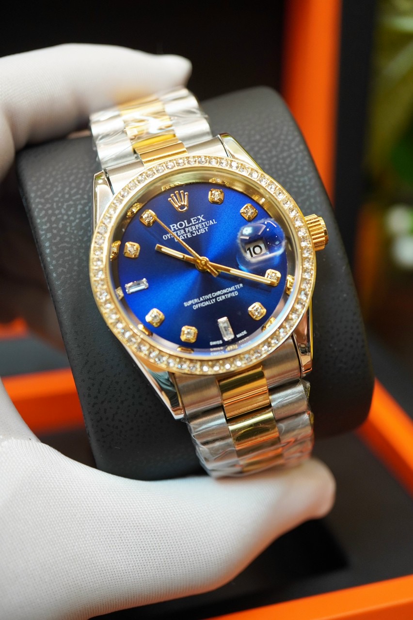 Đồng hồ nam ROLEXX đẳng cấp doanh nhân, đính đá sang trọng, bảo hành 12 tháng