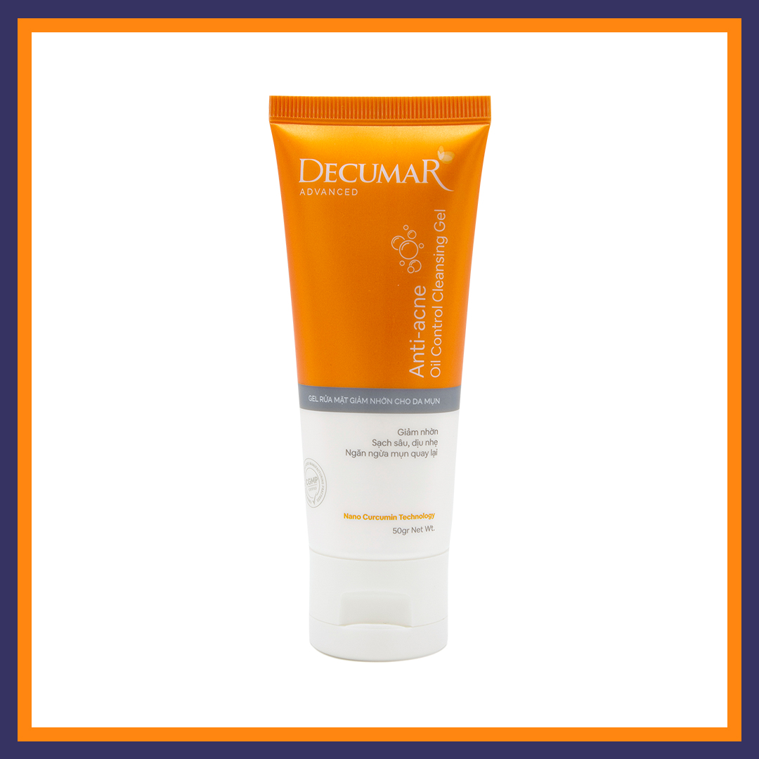 Sữa rửa mặt dạng Gel Decumar Clean Advanced 100gr kiểm soát nhờn mụn hoàn toàn mới