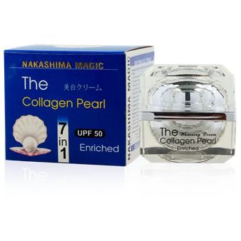 Kem dưỡng trắng da Nakashima Magic Collagen Pearl 7in1 bột ngọc trai