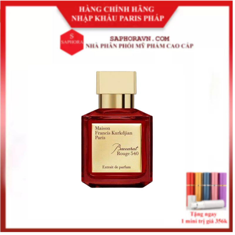 Nước Hoa Maison Francis Kurkdjian Baccarat Rouge 540 Extrait De Parfum 70ml - Siêu Hot [Lưu hương siêu lâu] [Nước hoa chính hãng]