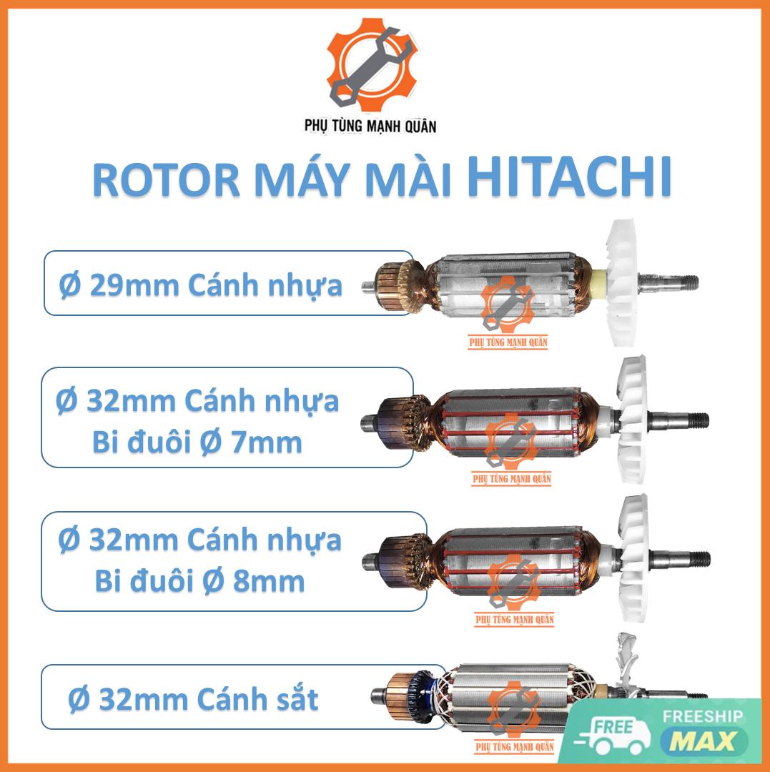 rotor/ruột máy mài Hitachi thân 29/ thân 32  tặng kèm chối than