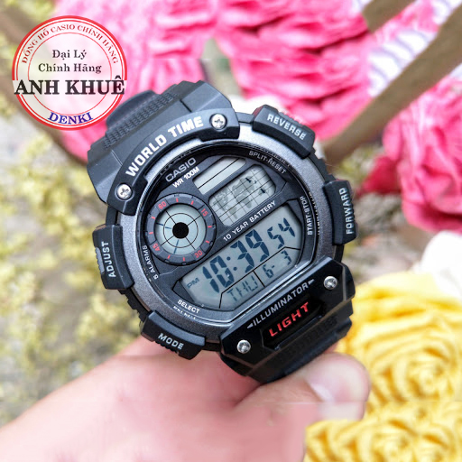 Đồng hồ nam dây nhựa casio standard anh khuê ae-1400wh-1avdf siêu bền