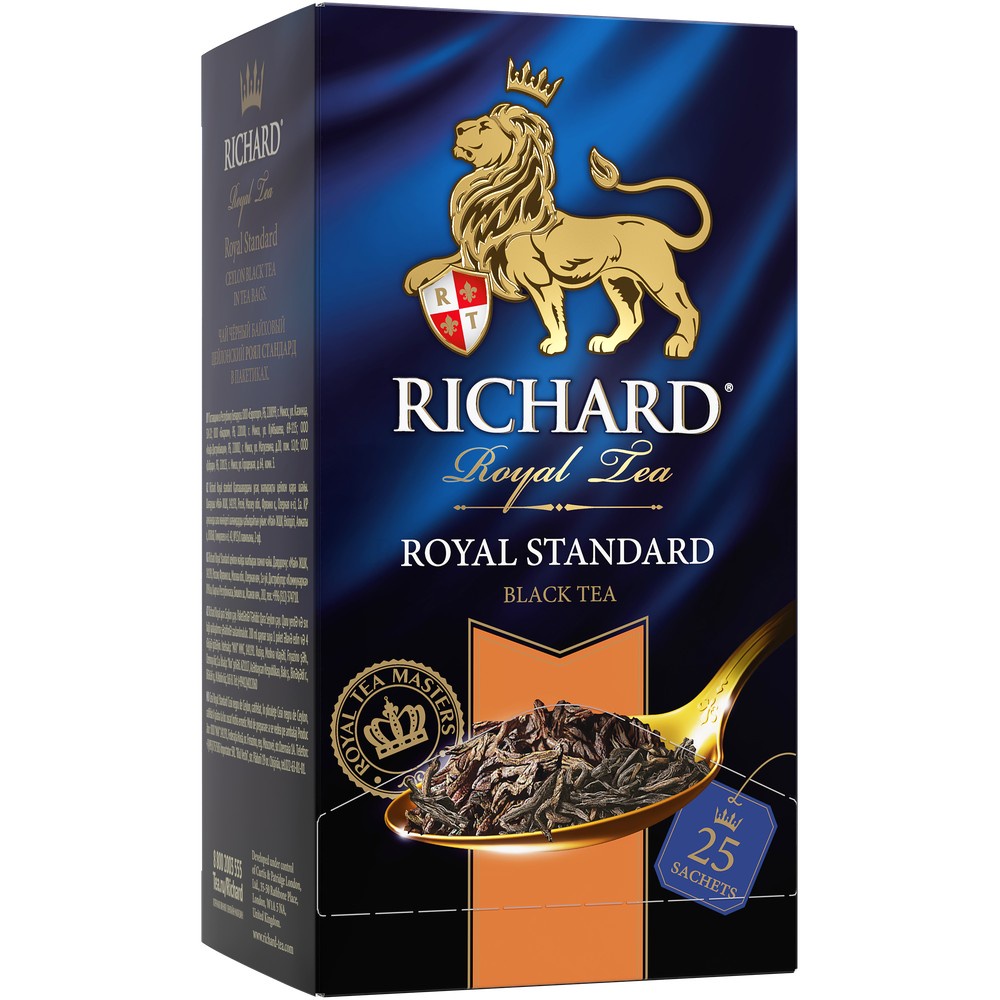 Trà Đen Cổ Điển Richard Royal Standard, 25 Gói X 2 G