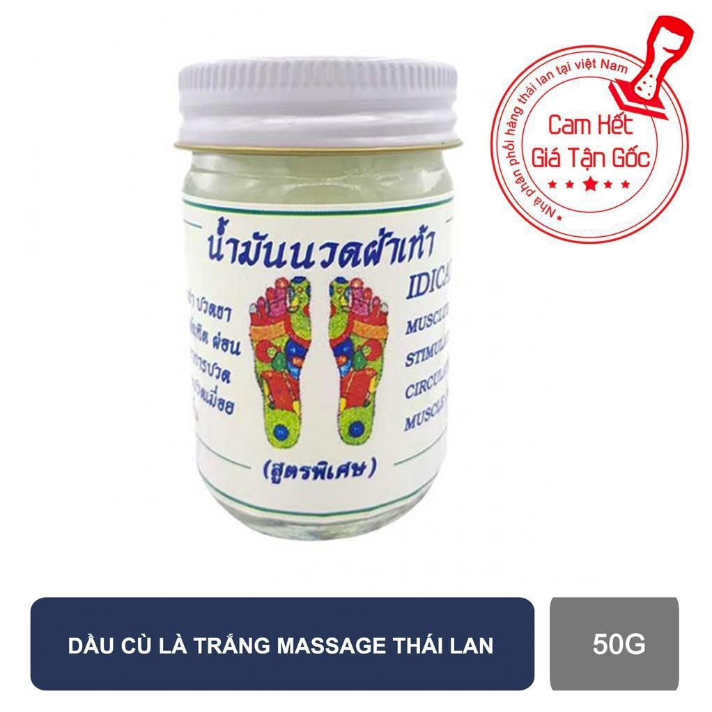 Dầu cù là trắng massage huyệt bàn chân 50gr