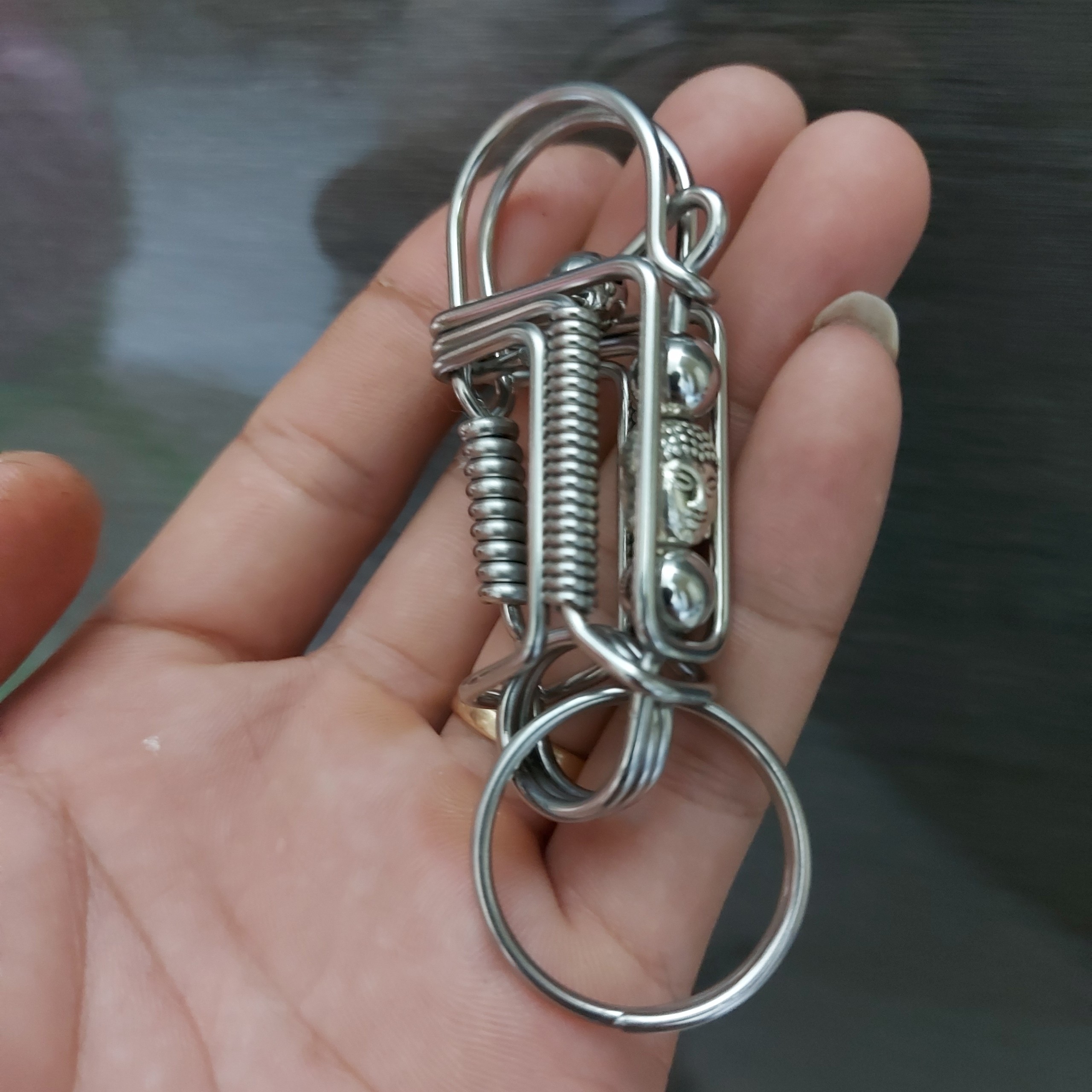 Móc Khóa Inox Làm Thủ Công