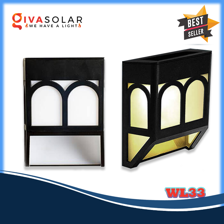 Đèn ốp tường năng lượng mặt trời GIVASOLAR GV-WL33