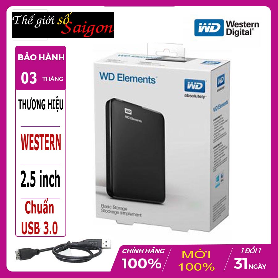 Hộp đựng ổ cứng Laptop - Box HDD 2.5 usb 3.0 western 2