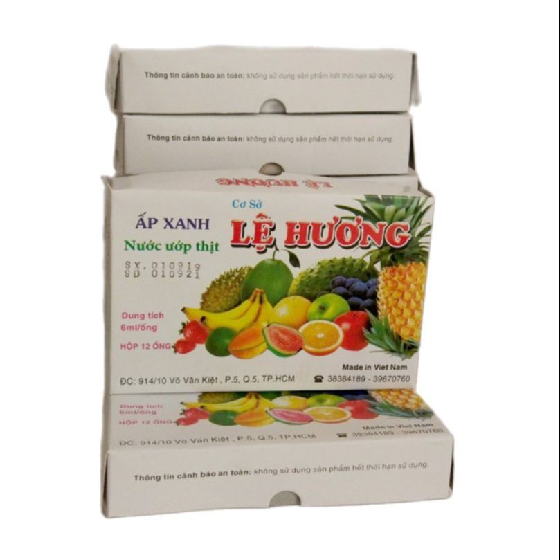 Áp Xanh hiệu Lệ Hương - Dùng làm lạp xưởng (hộp 12 ống)