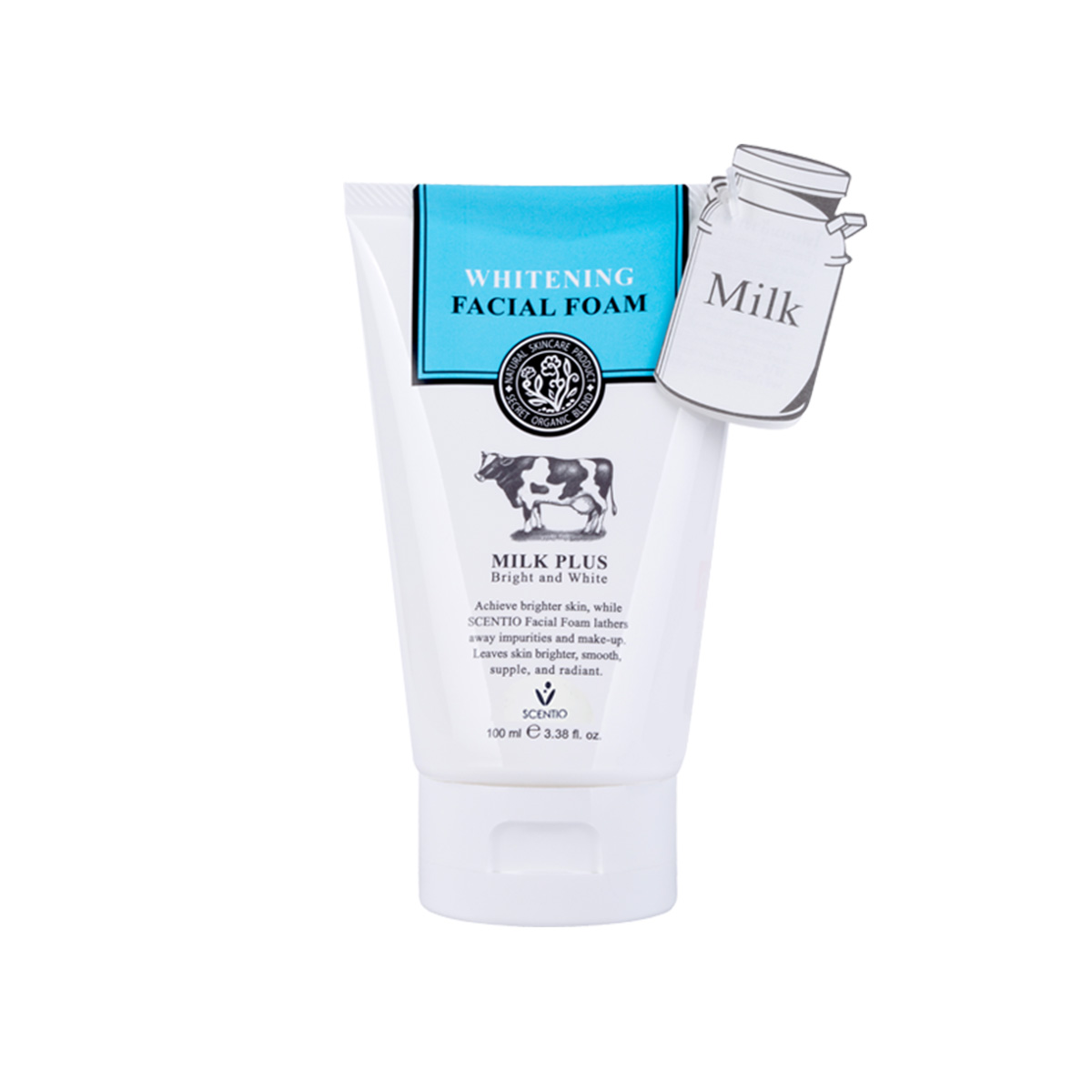 Sữa rữa mặt tạo bọt làm trắng da Beauty Buffet Scentio Milk Plus 100ml