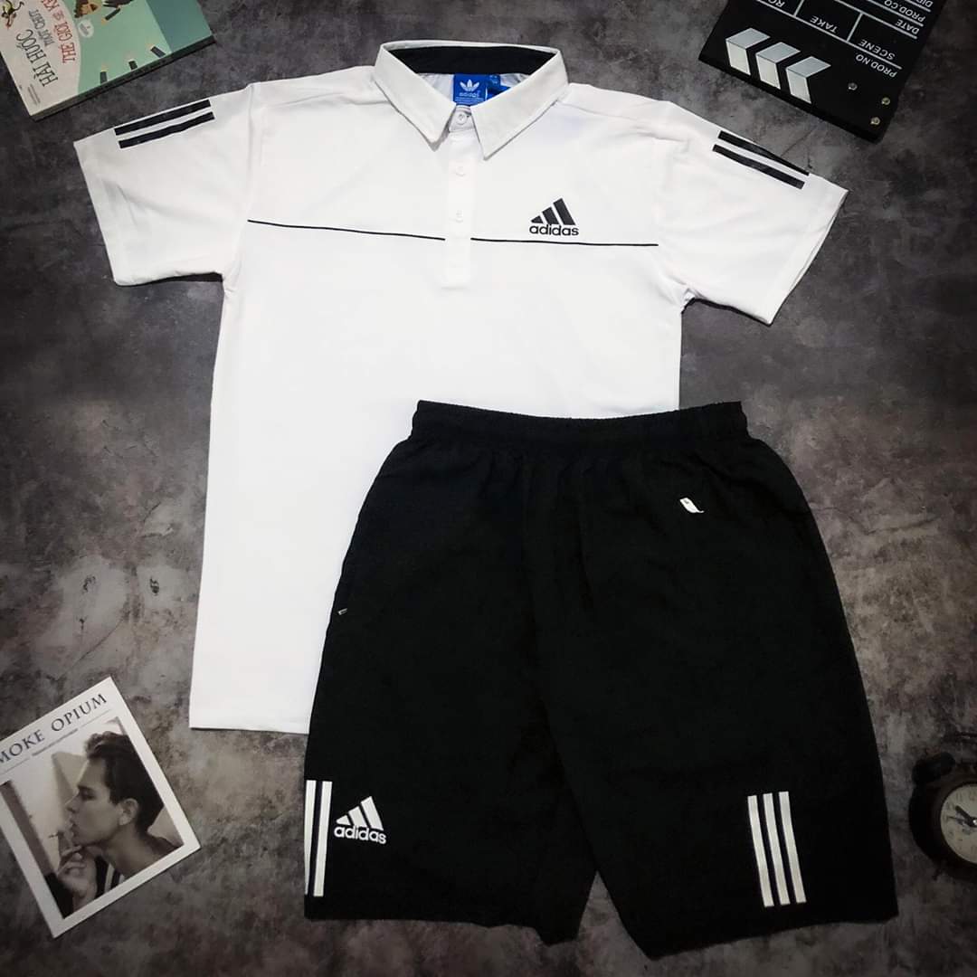 Set Bộ Áo Quần Thể Thao Nam/Nữ Adidas Chất Cotton Cực Mát