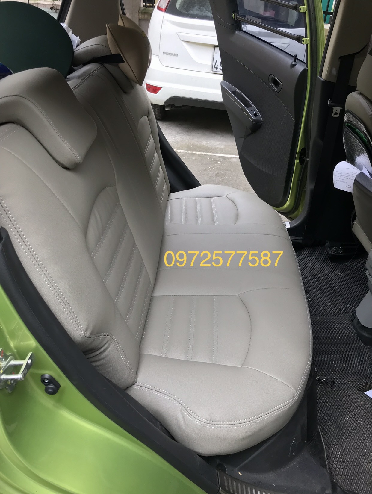 Lắp đặt ghế sau chế xe Spark van, Kia Morning van cực đẹp | Hanoi