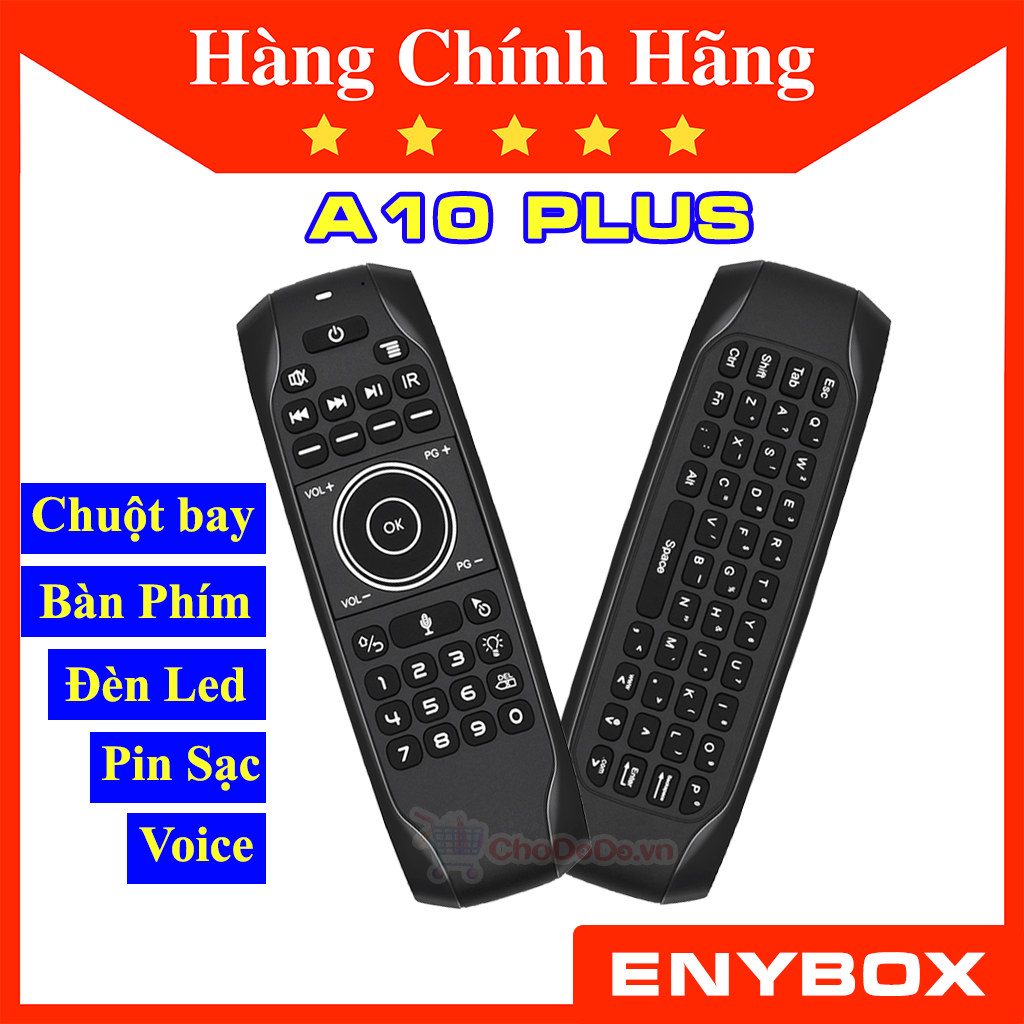 Chuột bay tìm kiếm giọng nói A10 Plus có Bàn Phím, Pin Sạc, Đèn Led sáng ban đêm