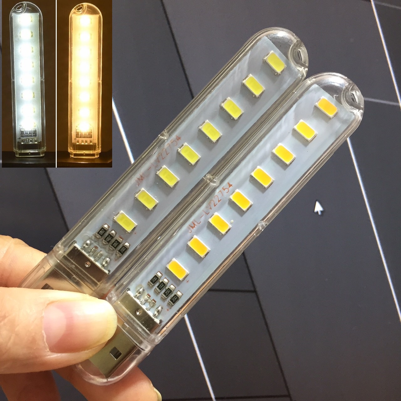 Đèn led usb 8 bóng mini