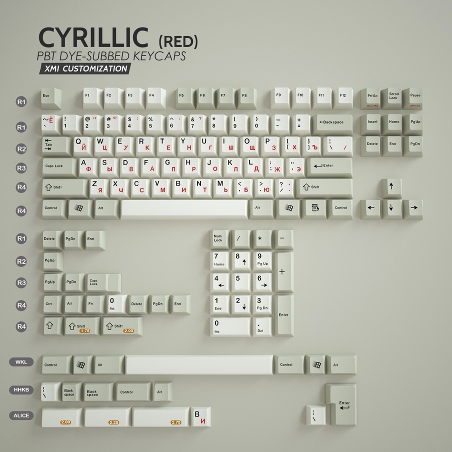 Keycap xmi cyrillic