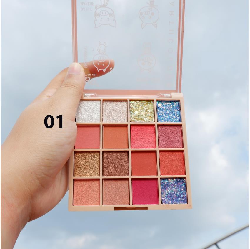 Bảng 16 ô phấn mắt yancai 16 color eye shadow no.e3009