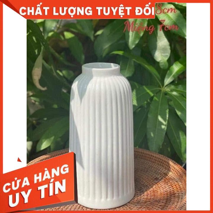 Lọ cắm hoa hình lồng chim 28cm gốm sứ bát tràng cao cấp