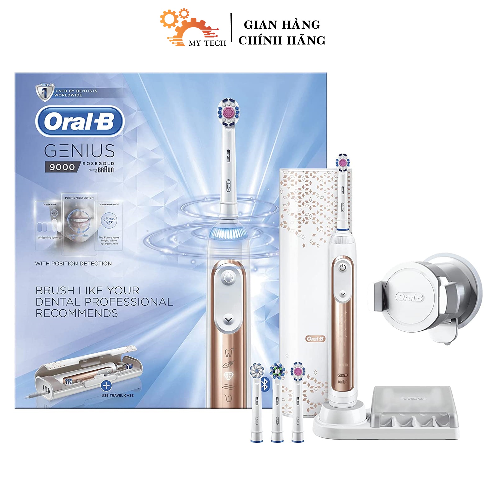 Bàn chải điện Oral B Genius 9000 Electric Rechargeable Toothbrush Powered