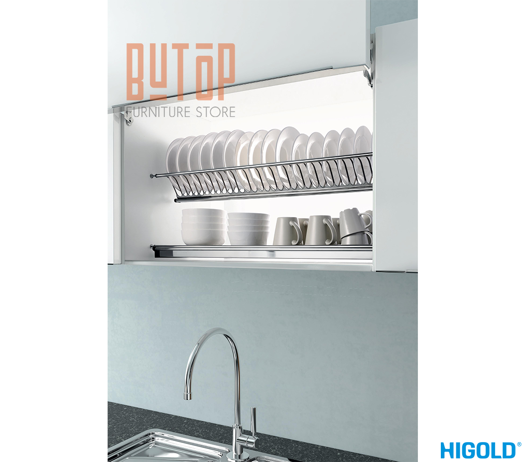 Kệ đựng chén đĩa 2 tầng inox 304 higold 401070, 401071, 401072, 401073, 401074
