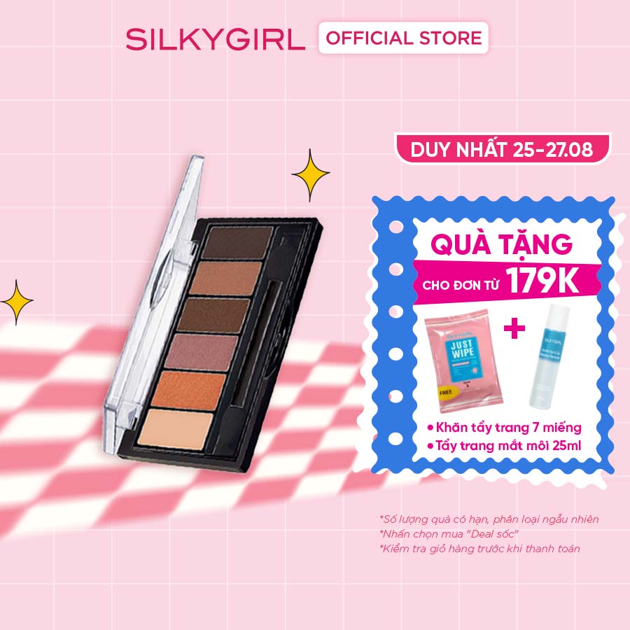 Bảng Phấn Mắt 6 Màu Silkygirl Truly Nude 6g