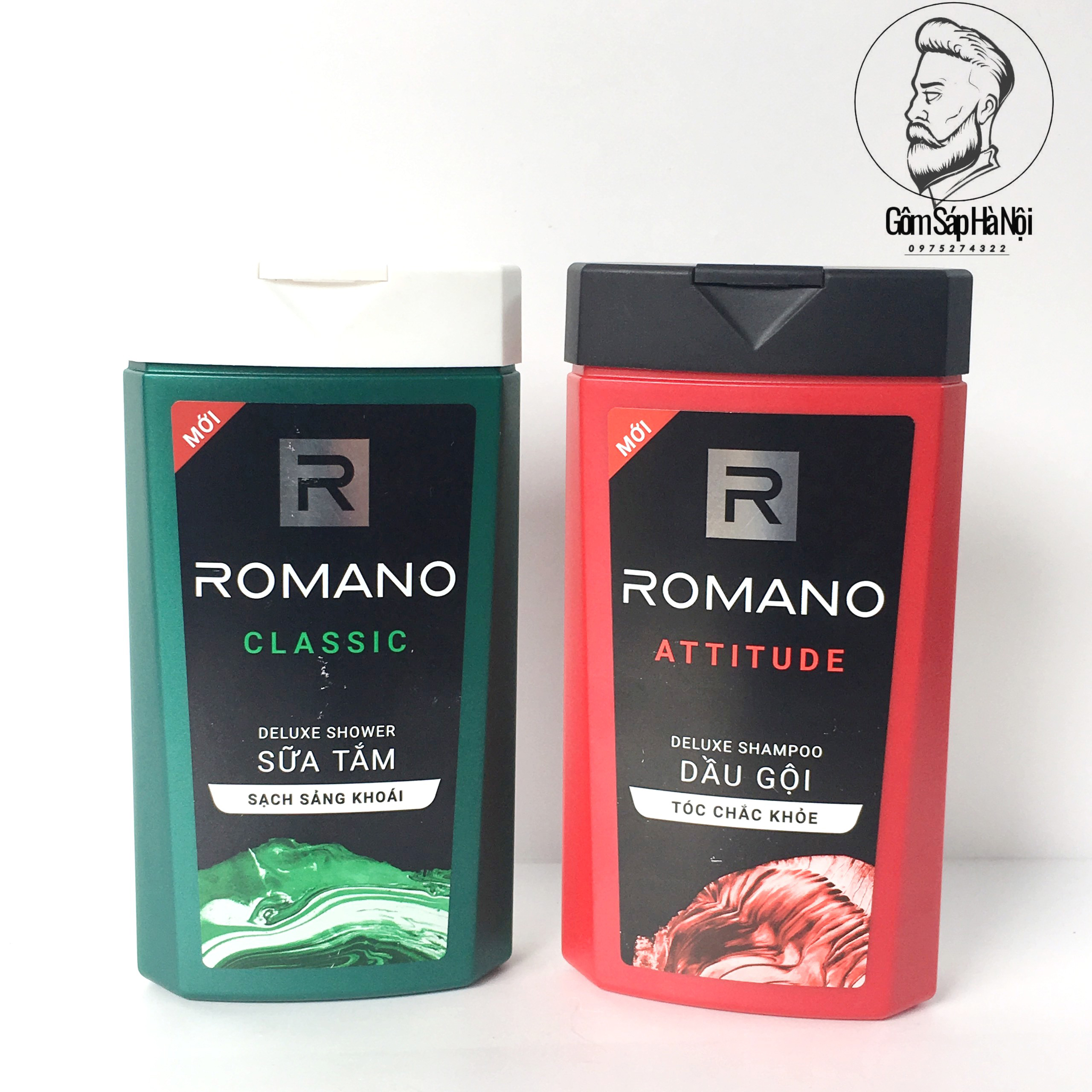 Bộ Sản Phẩm Tắm Gội Romano Classic + Attitude