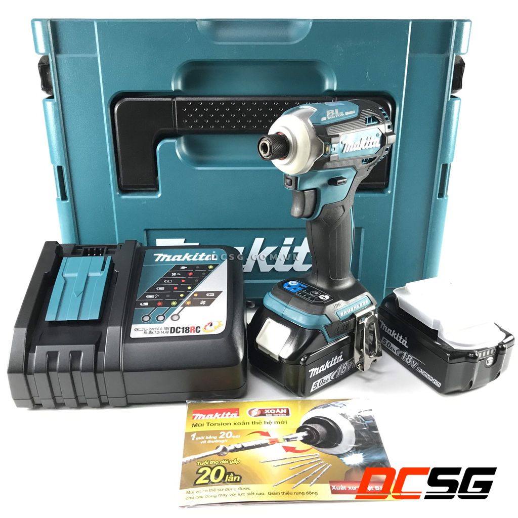 Máy vặn vít 180n.m dùng pin 18v makita dtd171rtj