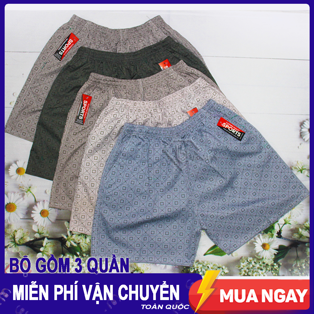 Combo 3 quần đùi ngắn nam mặc nhà tnt.02
