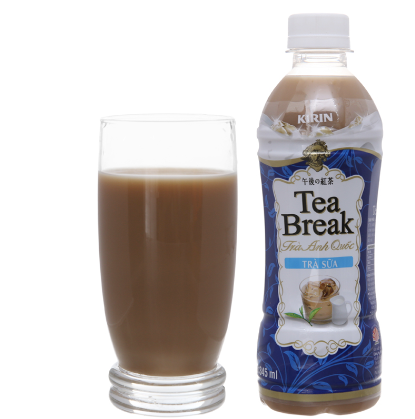 Combo 12 chai trà sữa Kirin Tea Break 345ml