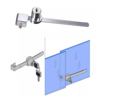 [HCM]Khóa tủ kính 2 cánh lùa Xiehe