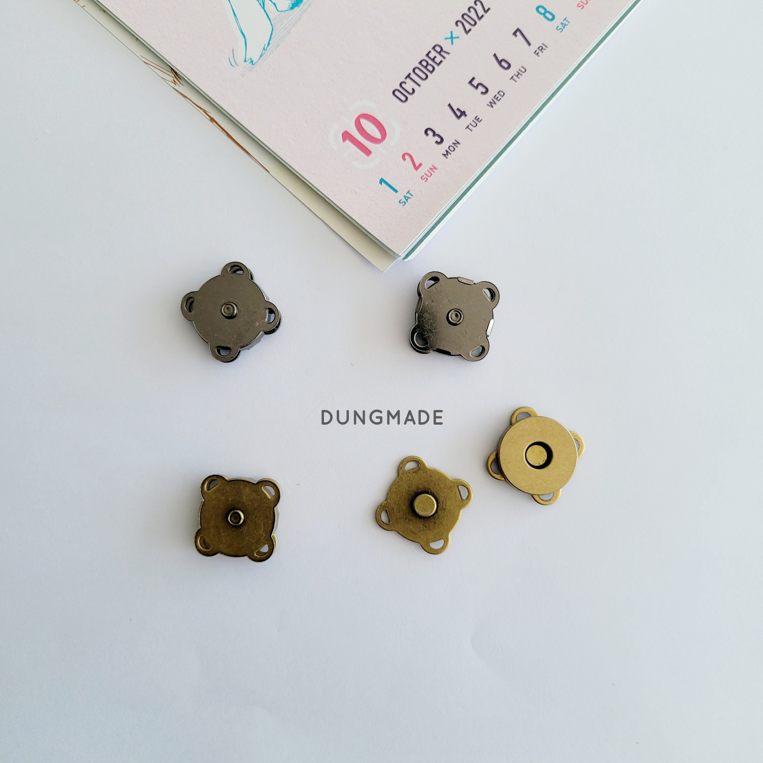 Nút nam châm khâu nút hít nam châm khâu kích cỡ 14mm, 18mm