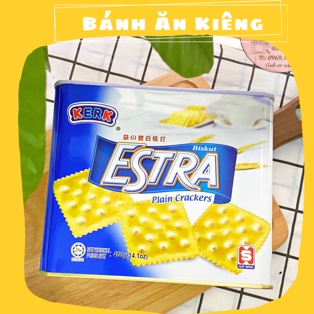 Bánh ăn kiêng estra malaysia 400g - bánh quy lúa mạch - shop mẹ bắp