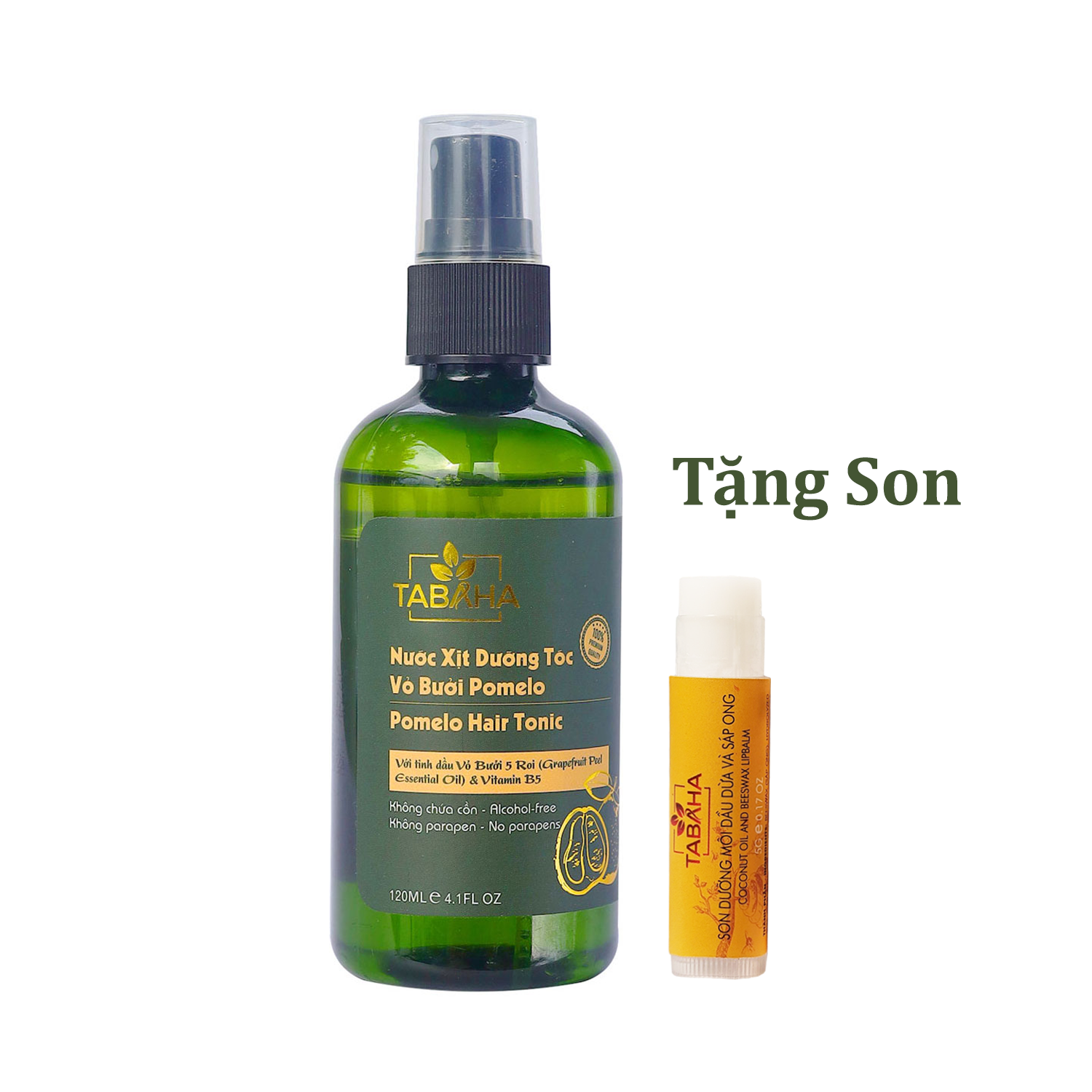 [HCM]Pomelo Tabaha tinh dầu bưởi mọc tóc tặng 1 son dưỡng môi nha đam