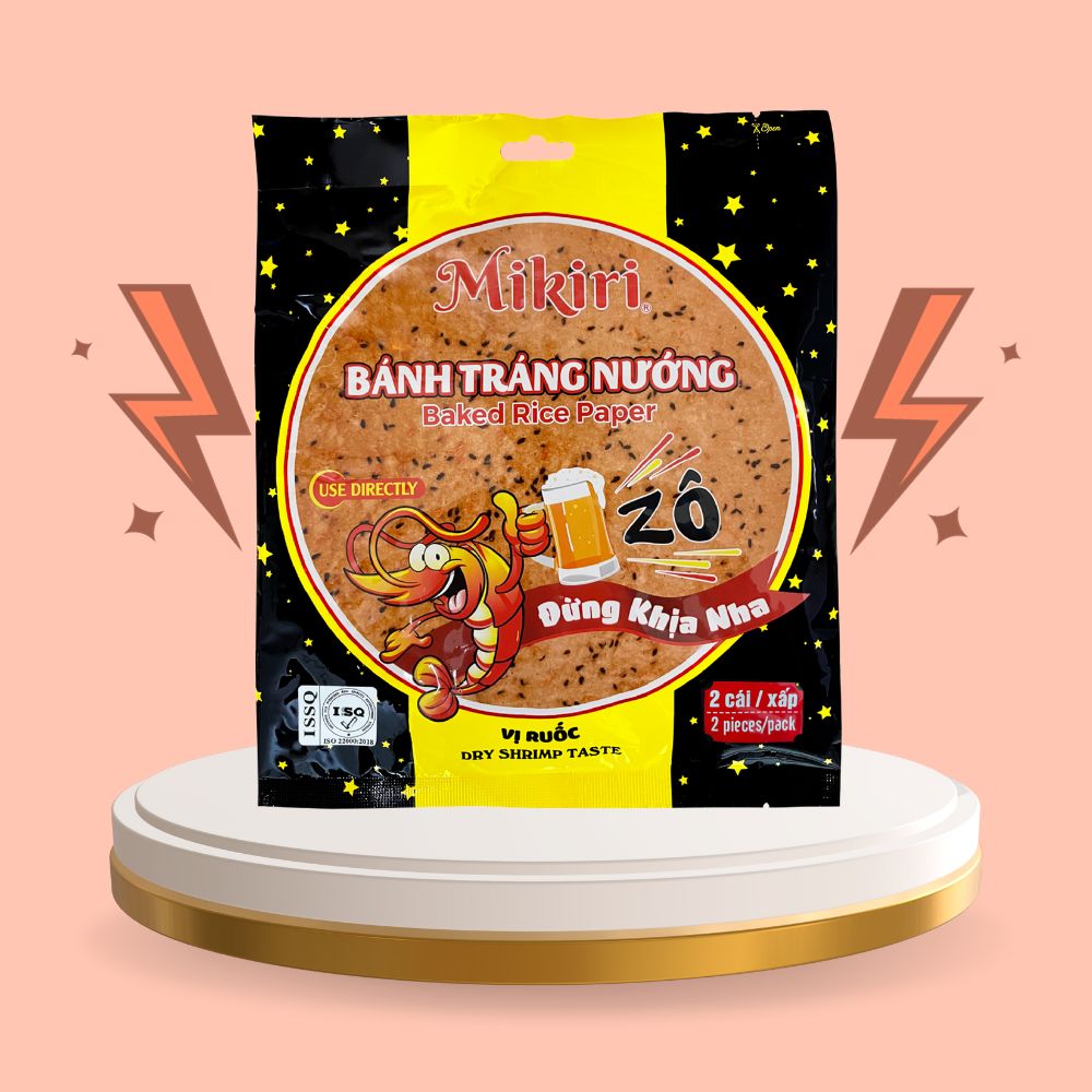 Bánh tráng nướng cà khịa vị ruốc 12 xấp