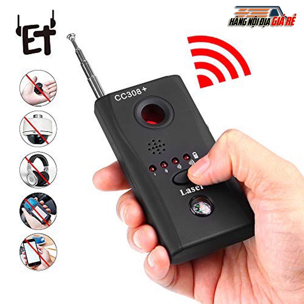 Máy phát hiện theo dõi , định vị, camera siêu nhỏ CC308+ cao cấp Bảo hành 6 tháng