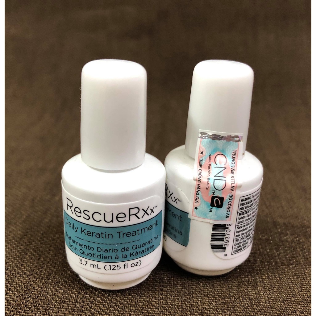 Dưỡng phục hồi móng CND RescueRXx 3,7ml - Cải thiện hư tổn, kích thích mọc móng