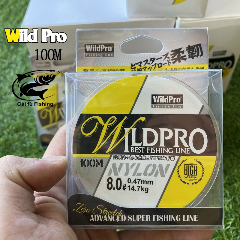 Cước Câu Cá Wild Pro 100M Dòng cước tàng hình độ tải cá cao siêu bền