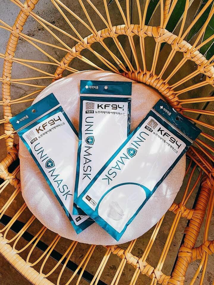COMBO 2 SÉT 100 CHIẾC KHẨU TRANG KF94 UNIMASK KHÁNG KHUẨN XỊN XÒ