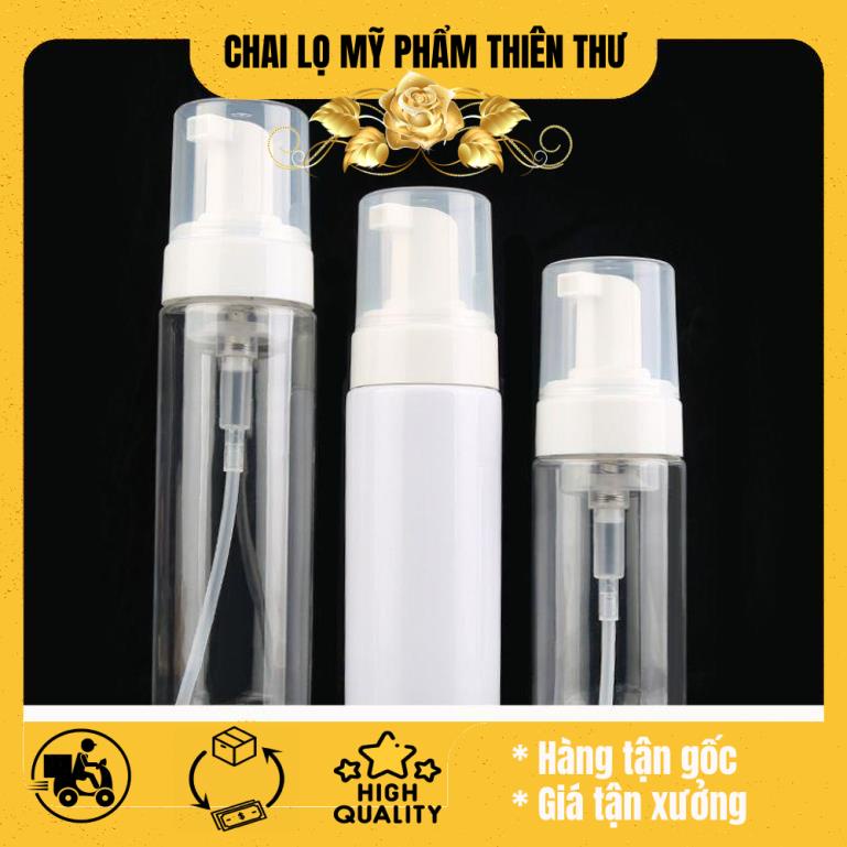 Chai xịt giọt tạo bọt 30ml/50ml/100ml/150ml đựng sữa rửa mặt, sữa tắm