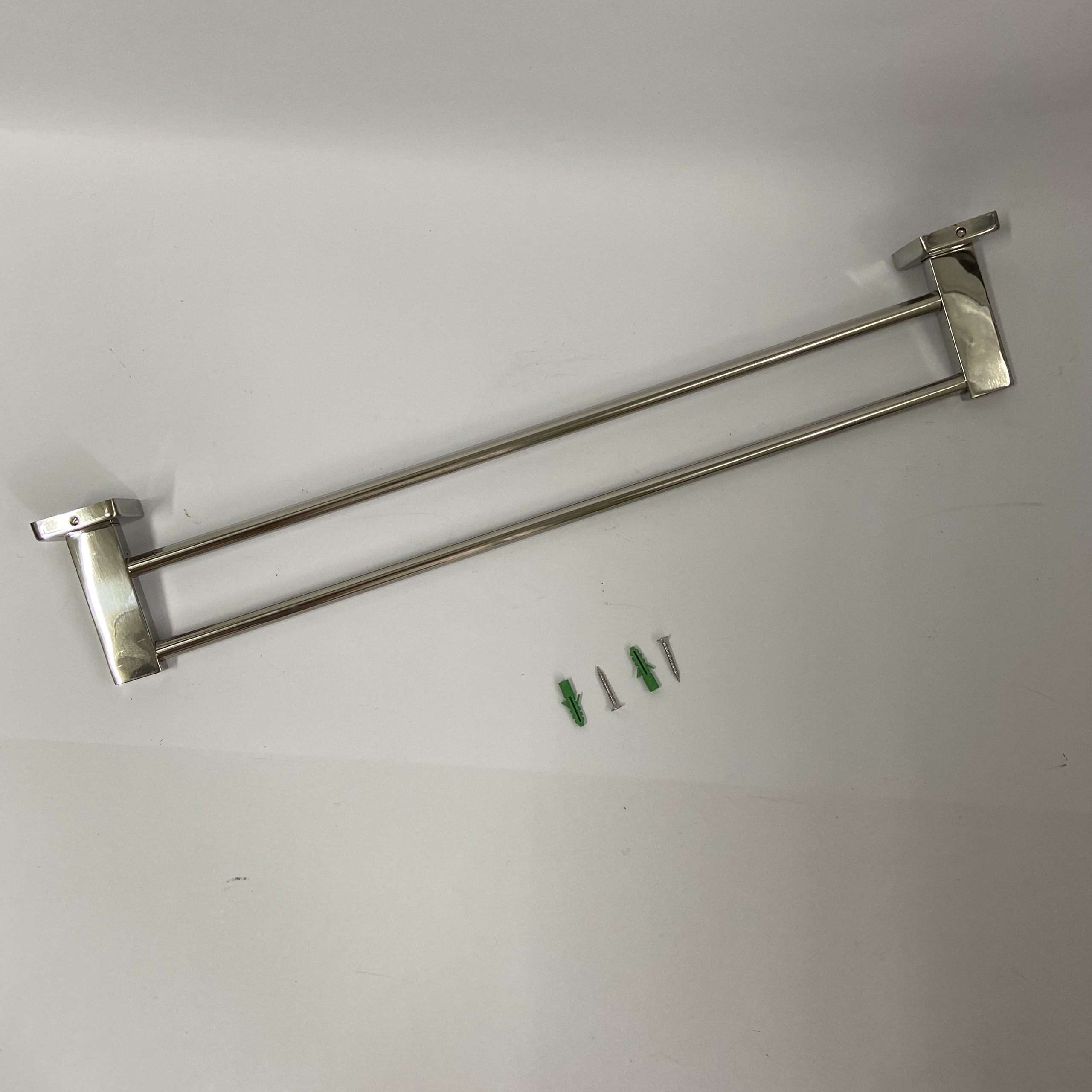 Vắt khăn đôi inox 304 cao cấp PIENO- Gía treo khăn đôi inox 304- BH 12 Tháng