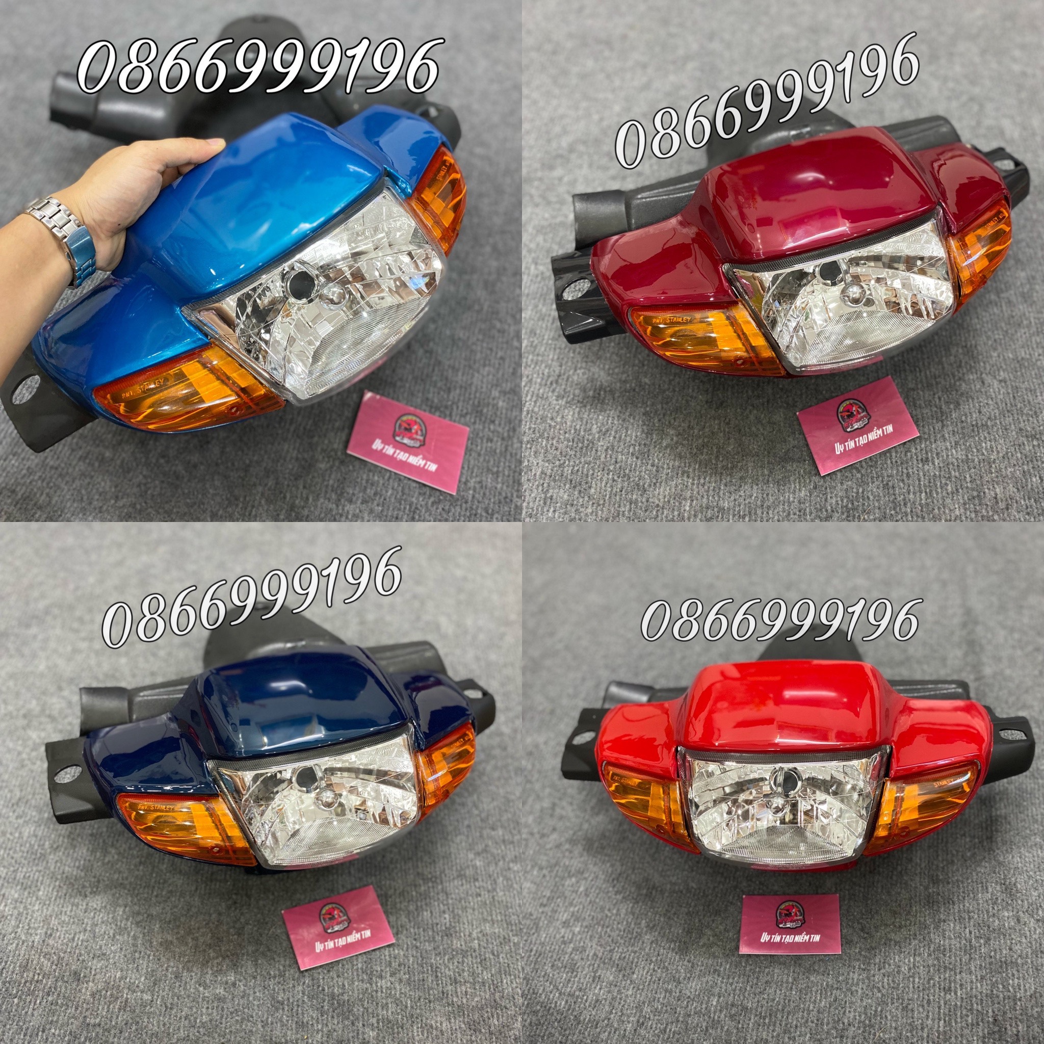 Bộ đầu đèn wave thái 110 - abs loại 1