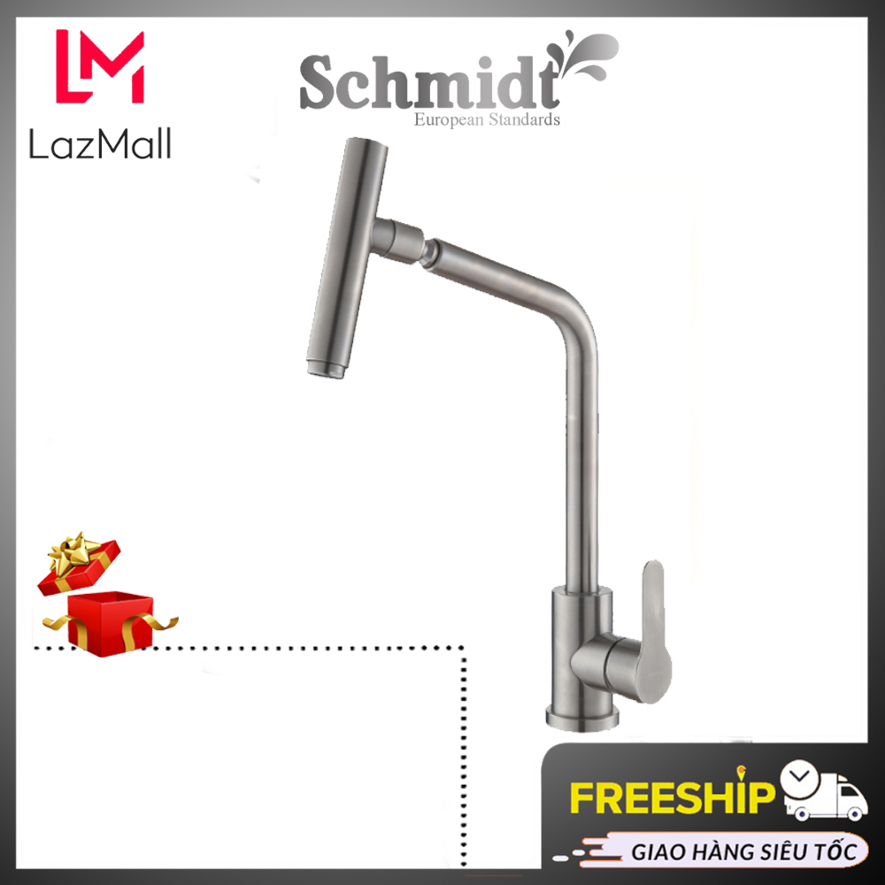 Vòi Rửa Chén Bát Schmidt Inox 304 Vòi Rửa Bát Nóng Lạnh Quay 360 Độ Thiết Kế Kiểu Dáng Sang Trọng Hiện Đại Thanh Lịch Độ Bền Cao – Hàng Chính Hãng