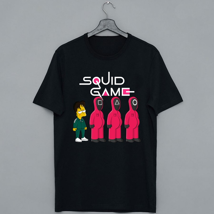 Mẫu Áo Squid Game - Trò chơi con mực phong cách The Simpsons cực đẹp