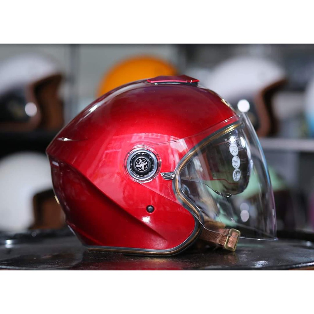 Mũ Bảo Hiểm 2 Kính 3/4 Napoli N125