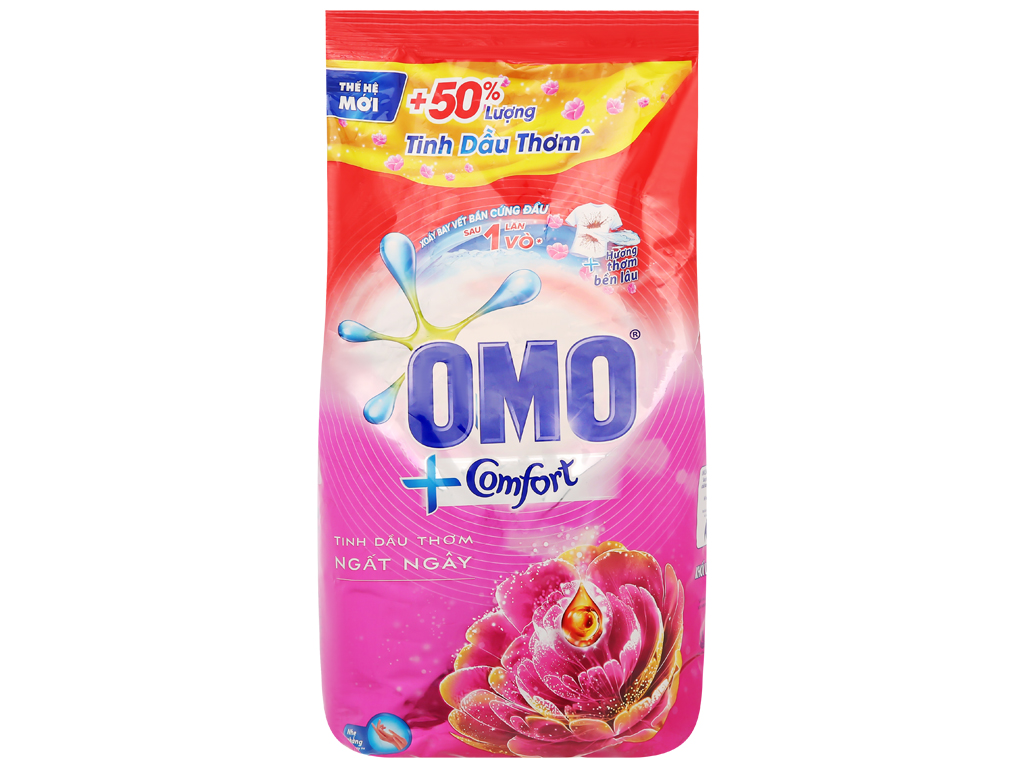 Bột giặt OMO Comfor tinh dầu thơm ngất ngây 5.5kg